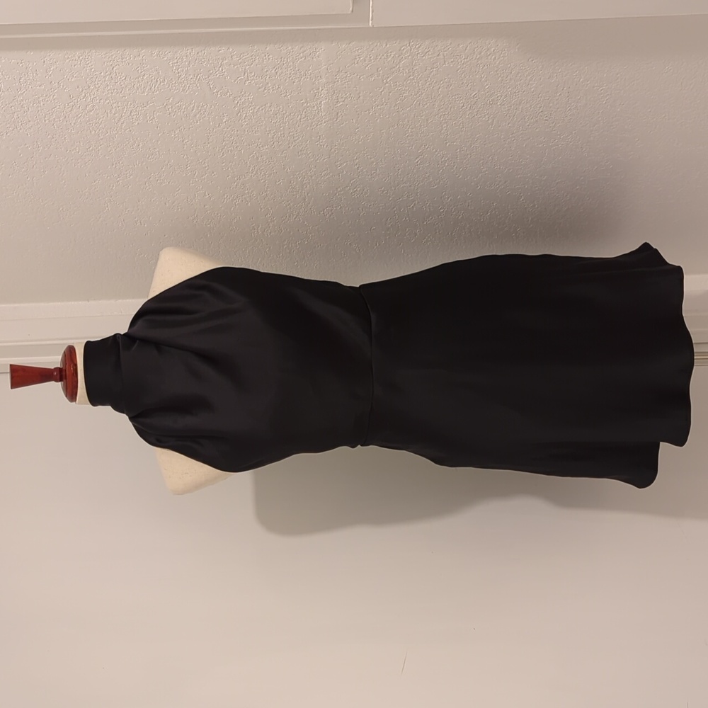 Zara Mini Black Open Back Halter Dress (S)